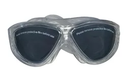 Gafas De Natacion Adulto Marco Transparente Lente Oscuro Con Estuche