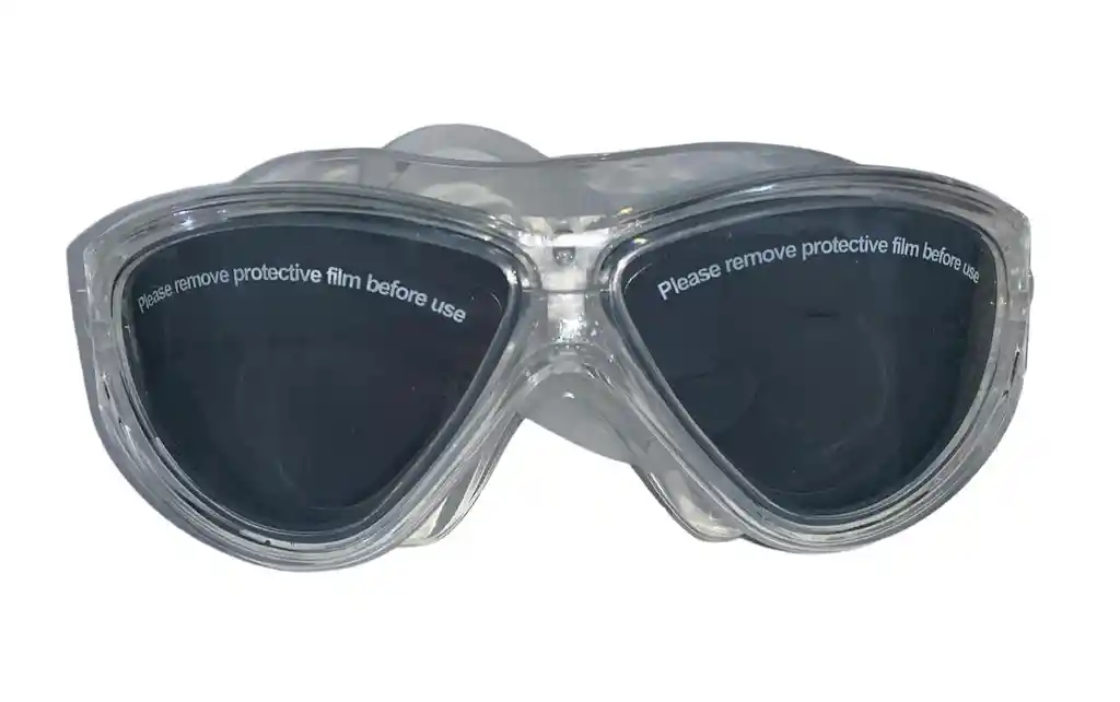 Gafas De Natacion Adulto Marco Transparente Lente Oscuro Con Estuche