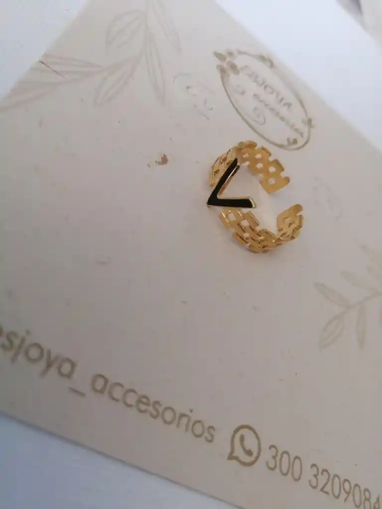 Anillo Dorado Para Dama Talla 7