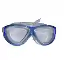 Gafas De Natacion Adulto Marco Azul Lente Claro Con Estuche