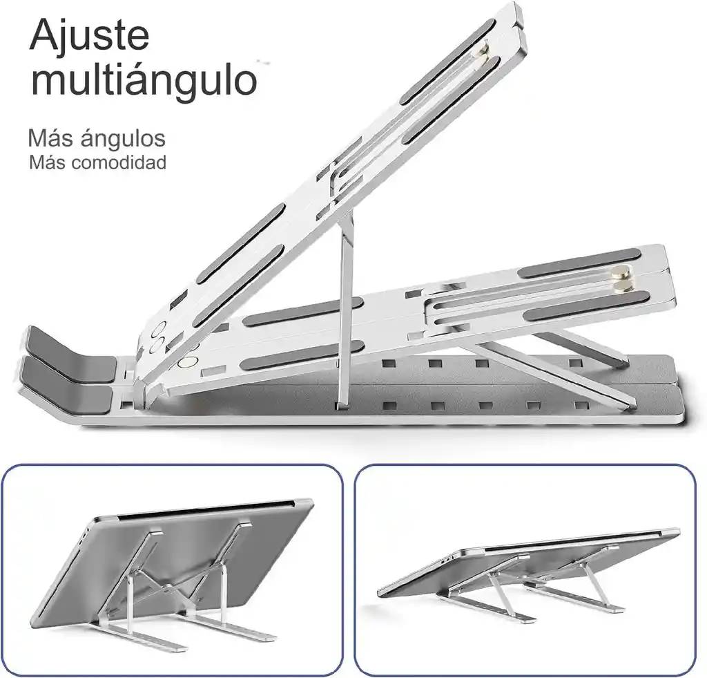 Soporte Para Pc Portatil Ajustable 7 Niveles Ergonmico