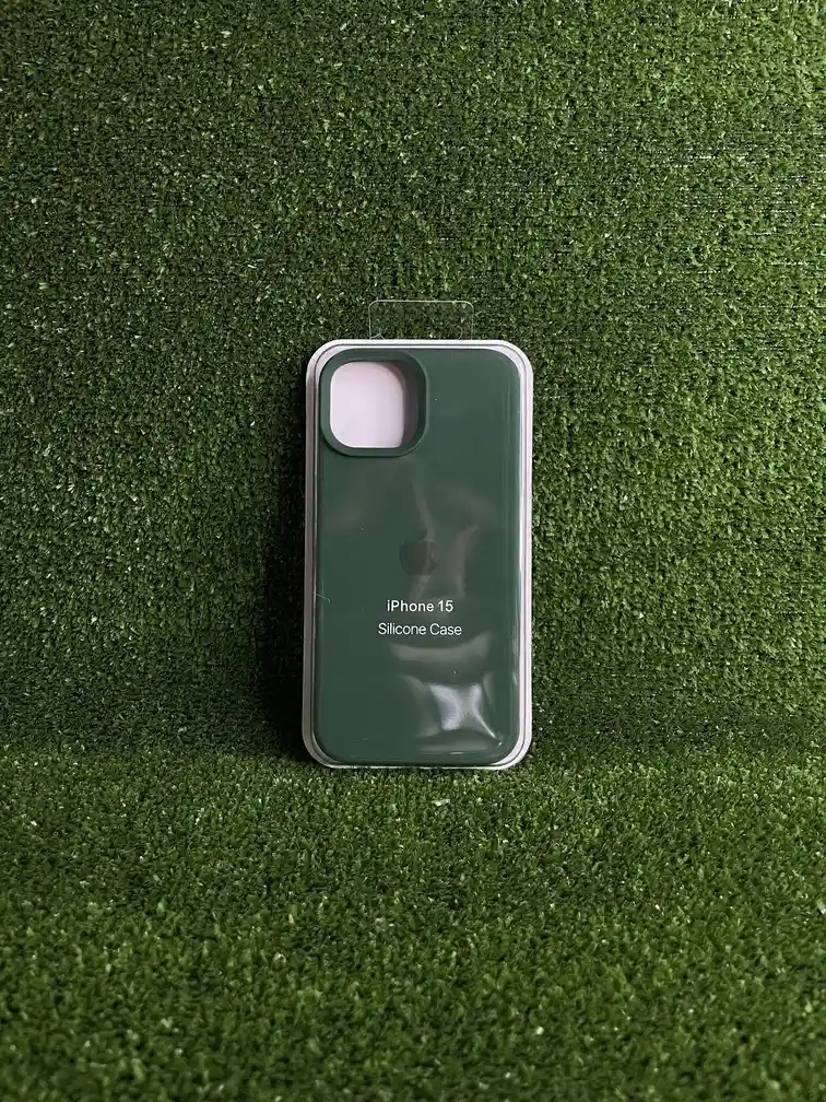 Iphone 15 | Silicone Case | Forro Rigido | Funda Antihumendad | Carcasa Protectora | Full Proteccion | Verde Olivo*