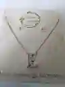 Juego Collar Y Aretes Dije E Perlado