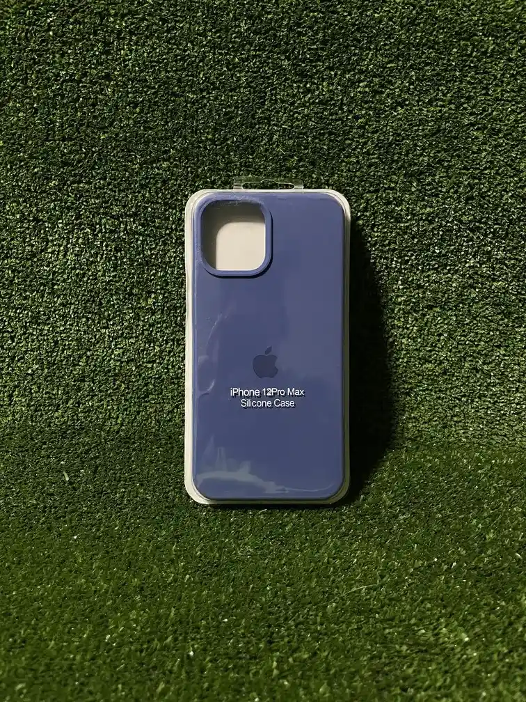 Iphone 12 Pro Max | Silicone Case | Forro Rigido | Funda Antihumendad | Carcasa Protectora | Full Proteccion | Azul Oscuro*