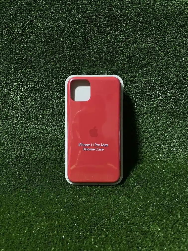 Iphone 11 Pro Max | Silicone Case | Forro Rigido | Funda Antihumendad | Carcasa Protectora | Full Proteccion | Rojo*