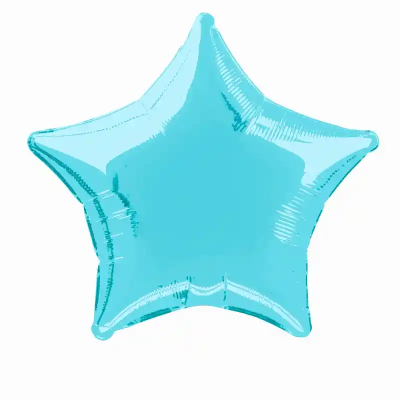 Globo Metalizado Estrella 18" 46 Cms Azul Claro