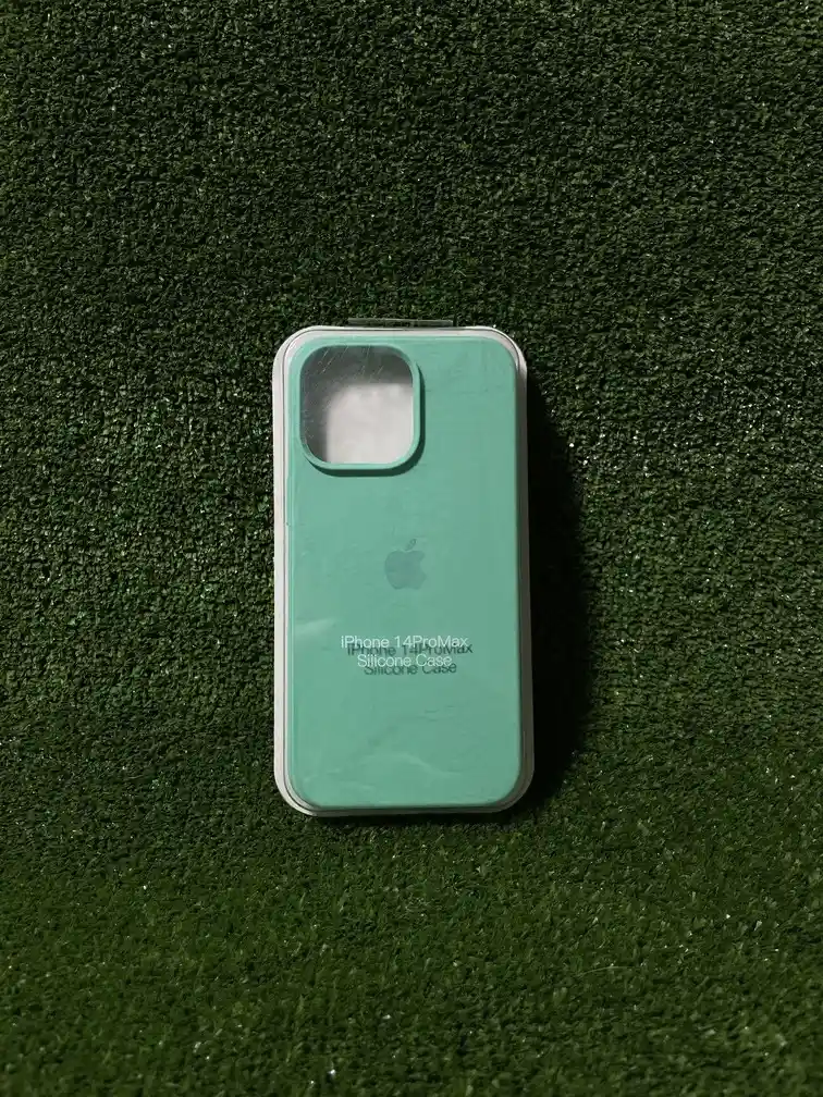 Iphone 14 Pro Max | Silicone Case | Forro Rigido | Funda Antihumendad | Carcasa Protectora | Full Proteccion | Verde Aguamarina*