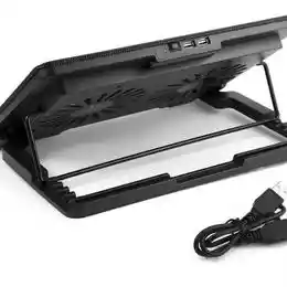 Base Reclinable Usb 2.0 6 Ángulos Inclinación 2 Ventiladores Para Pc , Consolas, Dvr Etc