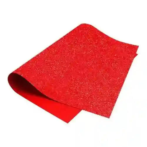 Foamy 1/2 Escarchado Color Rojo