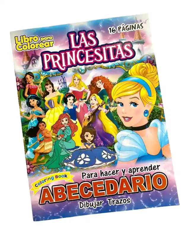 Libro De Actividades Y Colorear 16 Paginas Princesas Disney