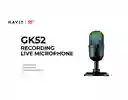 Microfono Gamer De Mesa Havit Gk52 Rgb | Omnidireccional