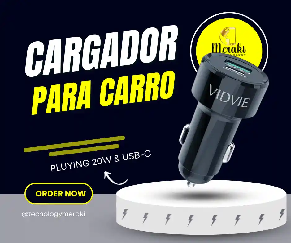 Cargador De Carro Con 2 Puertos Usb