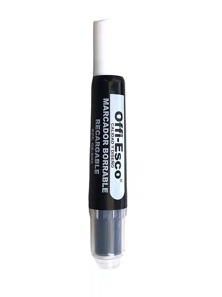 Marcador Recargable Negro Offi Esco Oe-506