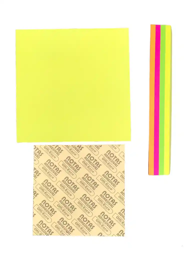 Notas Adhesivas Post-it Neon Multicolor 100 Hojas 76 X 76 Mm Oe-361