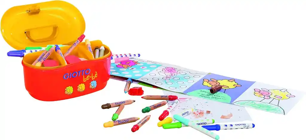 Set De Arte Colores Y Marcadores Ergonómicos Niños Niñas