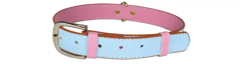 Totem Collar De Lujo Vegano Azul Cielo Talla Mini