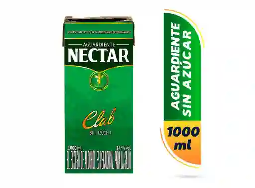 Aguardiente Verde Sin Azúcar Nectar 1000 Ml