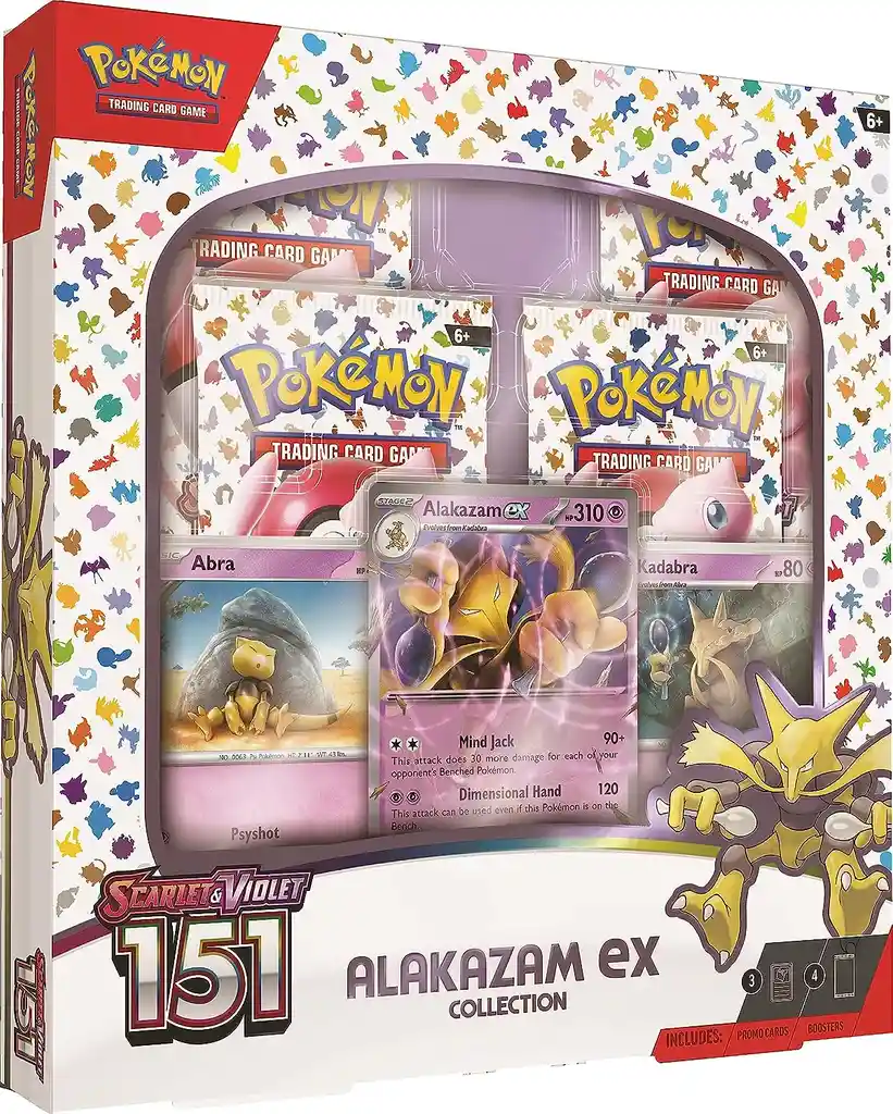 Set De Cartas Pokémon Originales Escarlata Violeta Alakazam