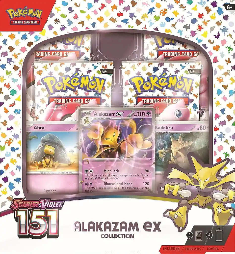 Set De Cartas Pokémon Originales Escarlata Violeta Alakazam