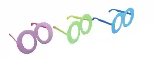 Lentes Gafas Neon Para Fiesta De Plastico Colores Surtidos X1 Unidad