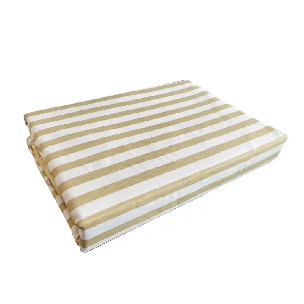 Funda Duvet Estampado Franjas Crema Doble + Sabana Plana