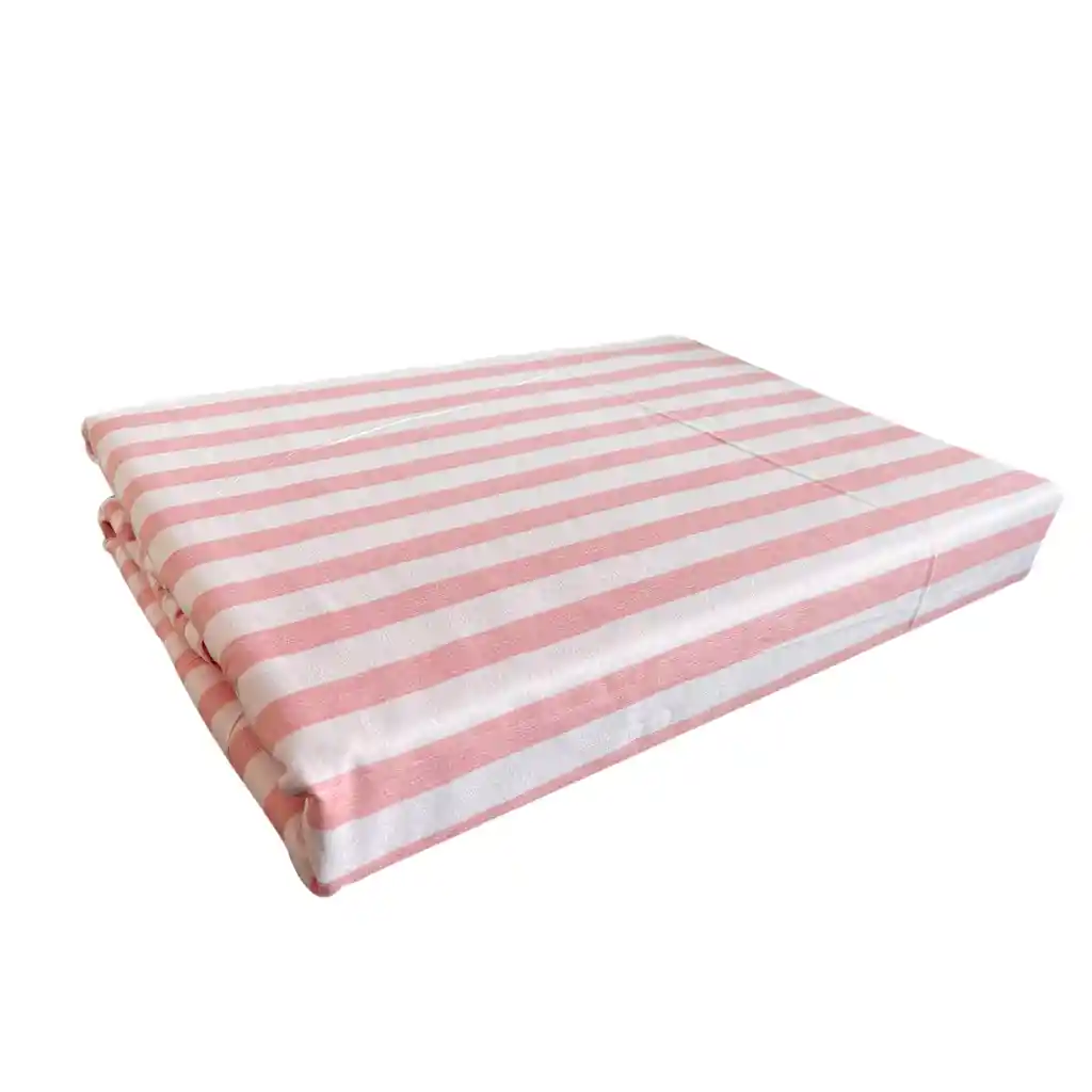 Funda Duvet Estampado Franjas Rosa Doble + Sabana Plana