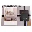 Funda Duvet Sampson Bordado Gris Claro Queen + Sabana Plana