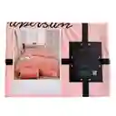 Funda Duvet Sampson Bordado Palo De Rosa Doble + Sabana Plana