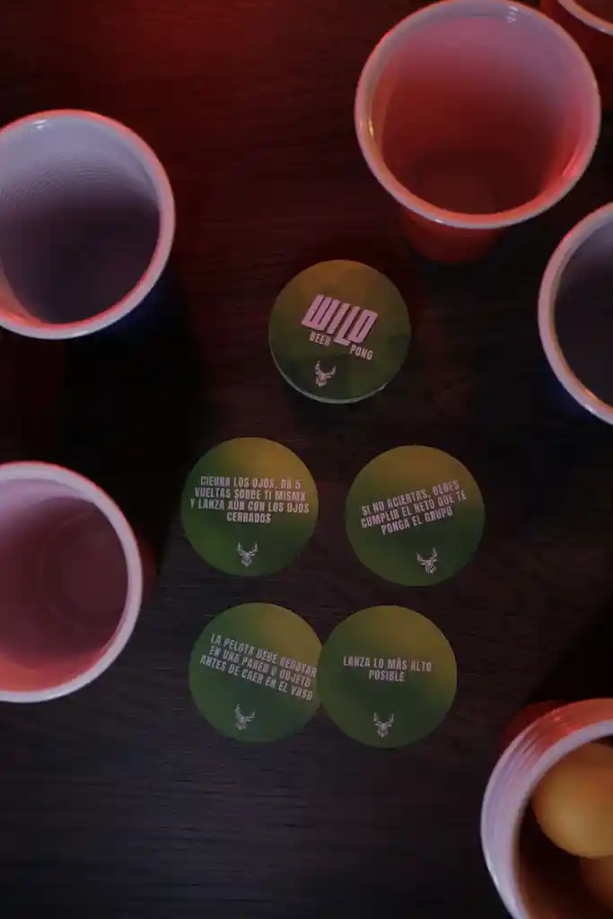 Juego De Beer Pong (cartas Con Retos Y Tipos De Lanzamiento) Wild Beer Pong | Cumba Group