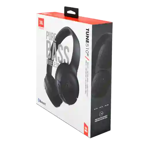 Diadema Bluetooth Jbl 510bt Pure Bass Negro