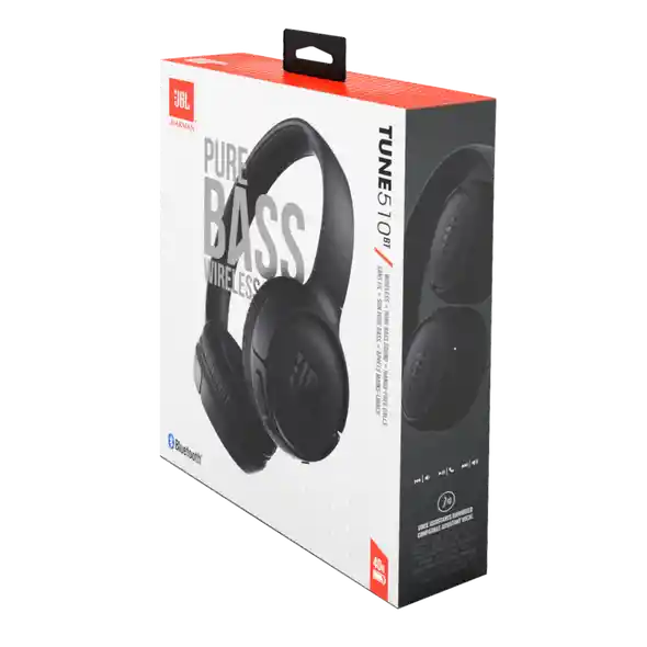 Diadema Bluetooth Jbl 510bt Pure Bass Negro