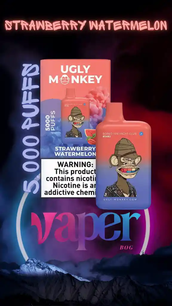 Ugly Monkey Strawberry Watermelon 5000 Pffs