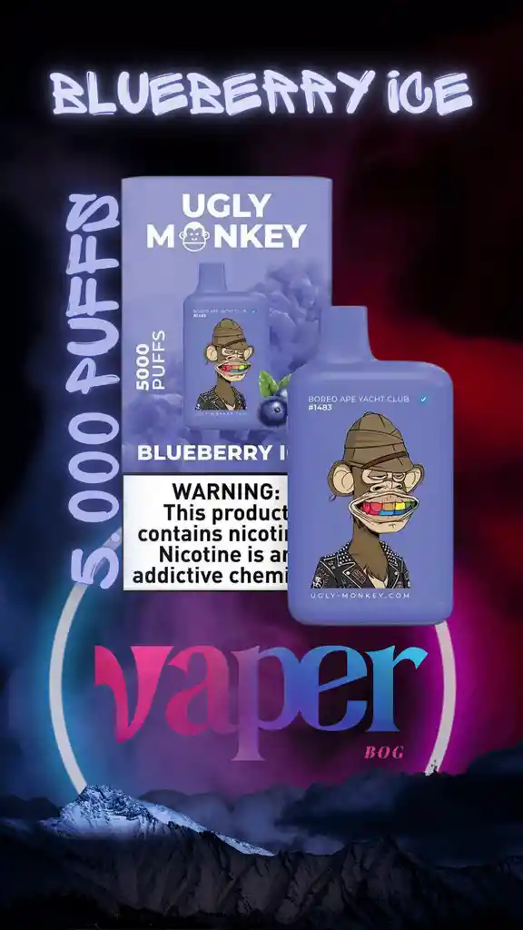 Ugly Monkey Blueberry Ice 5000 Pffs