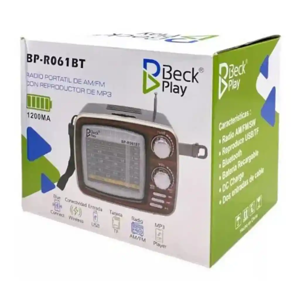 Radio Am/fm Marca Beck Play Bp-r061bt