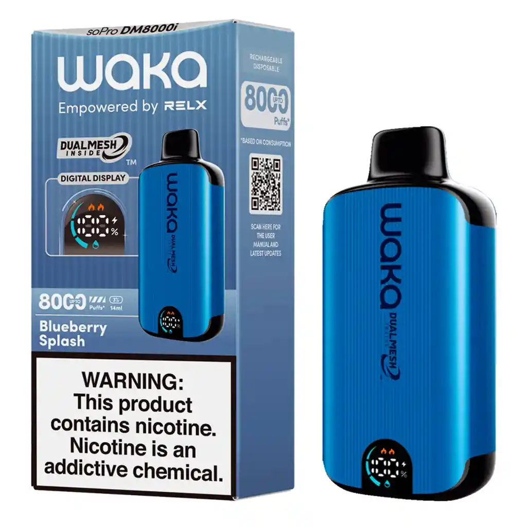 Waka Blueberry Splash 8000puff