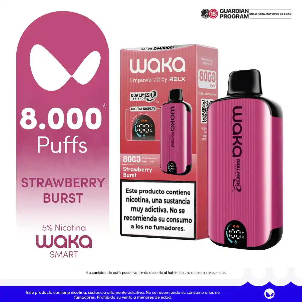 Waka Strawberry Burst 8000puff