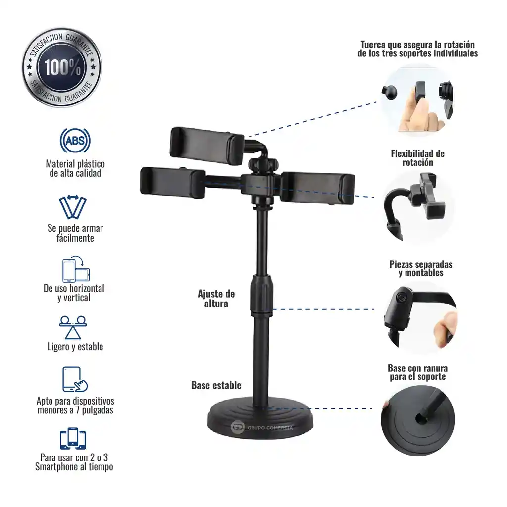 Holder Soporte Para Celulares Stand Profesional Multifuncion