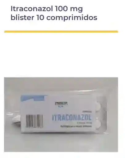 Itraconazol 100 Mg Blíster X 10 Comprimidos