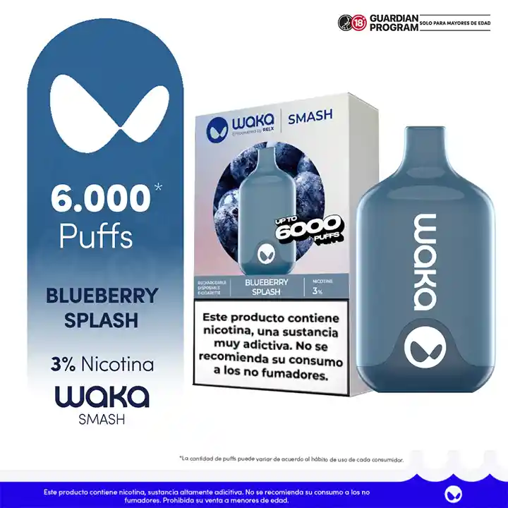 Waka Blueberry Splash 6000puff