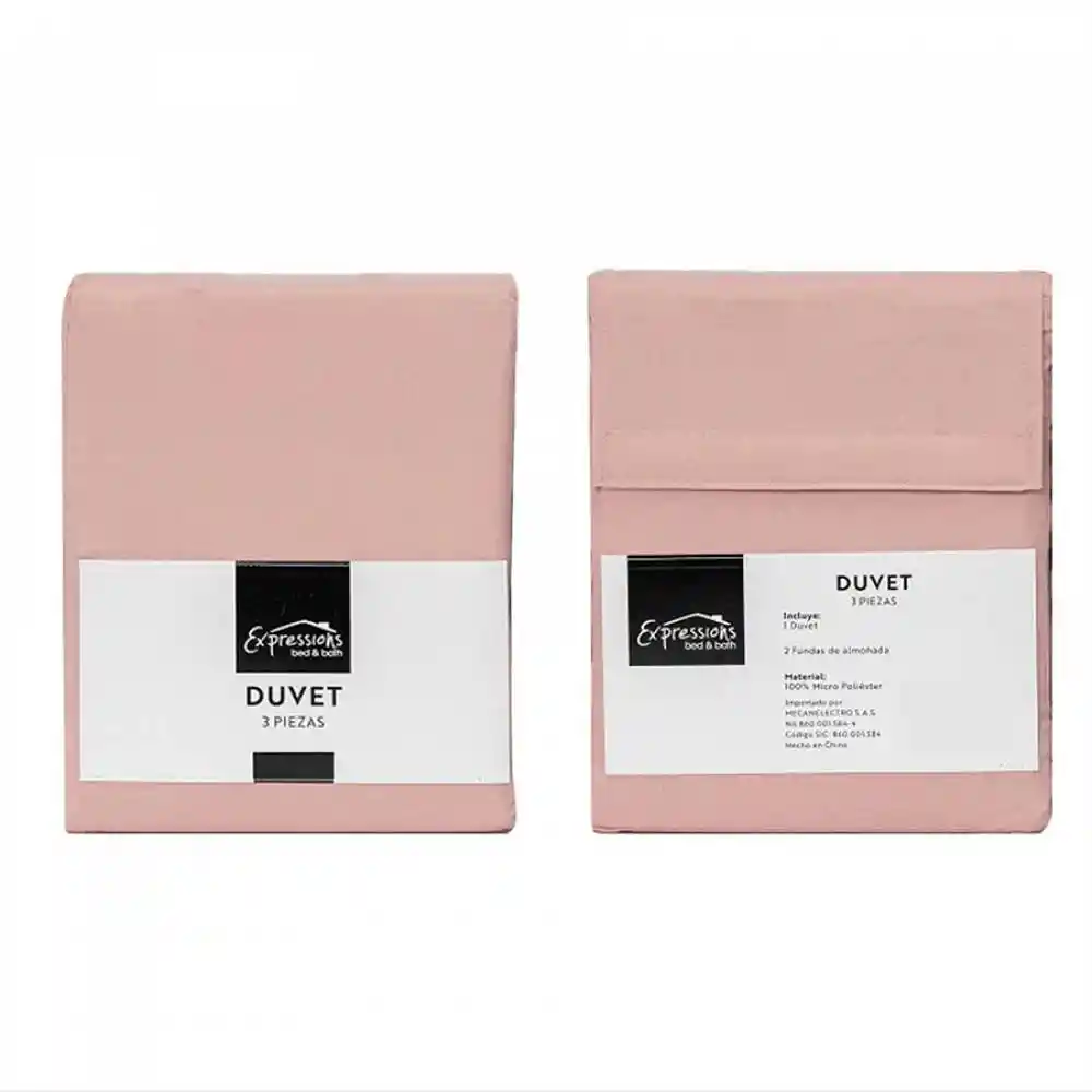 Duvet Expressions Sencillo Microfibra 100gsm Blush