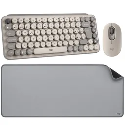 Logitech Combo Pop Keys + Pop Mouse Mist + Desk Mat