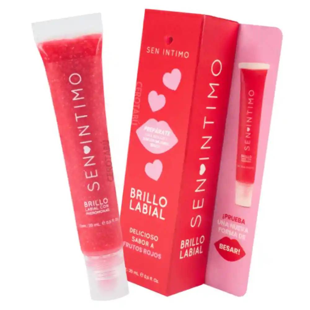 Brillo Labial Con Feromonas Humectante Labios Cereza X 15ml