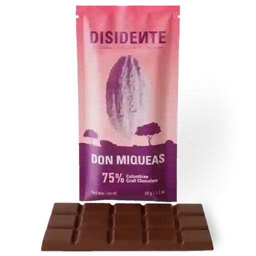 Chocolate Disidente Don Miqueas 40g