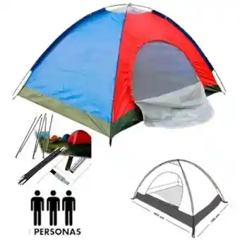 Carpa Camping Para 3 Personas