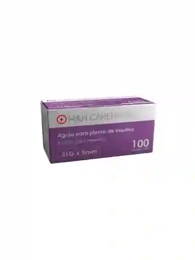 Aguja Para Pluma De Insulina 31g X 5mm Caja X 100 Unidades