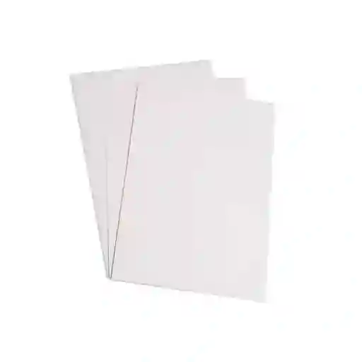 Cartulina Octavo Color Blanco X 7 Unidades