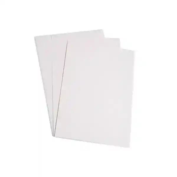 Cartulina Octavo Color Blanco X 7 Unidades