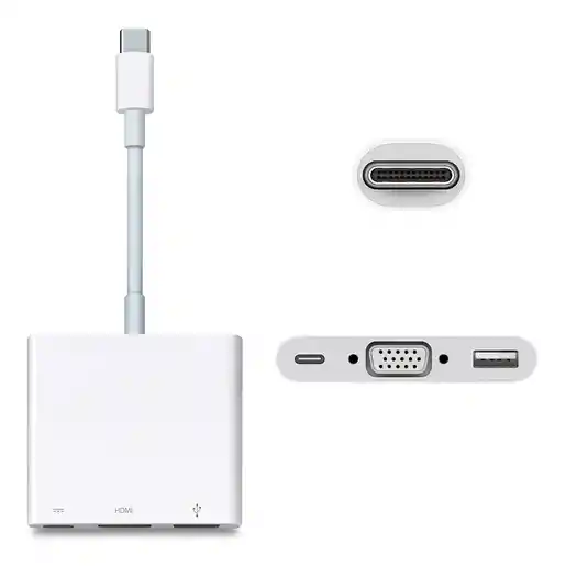 Conversor Tipo C A Vga+usb3.0+usb Tipo C Para Macboock Pc