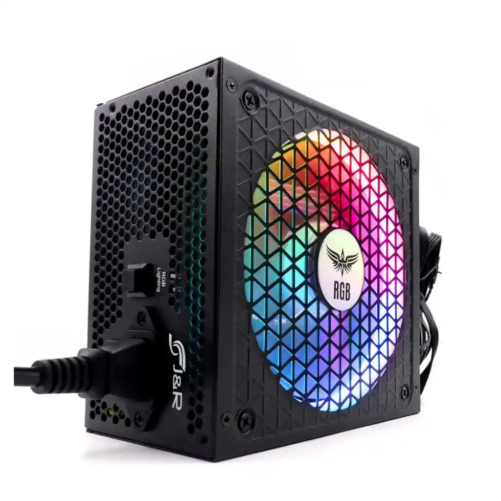 Fuente De Poder 550w Gamer Rgb Jyr Psu-005 | 80plus Silencio