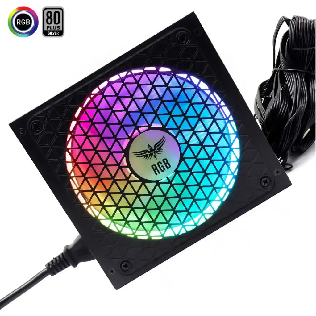 Fuente De Poder 650w 80plus Silver Gamer Rgb Jyr Psu-005